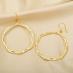 Spiral Circle Earrings - La Vitá Jewels