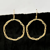 Spiral Circle Earrings