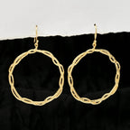 Spiral Circle Earrings - La Vitá Jewels