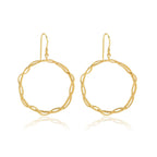 Spiral Circle Earrings - La Vitá Jewels