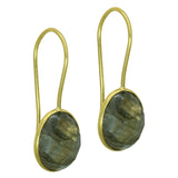 22k  Labradorite  Dangle Earrings