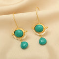 Lapis Lazuli with Natural Pearl Earrings - La Vitá Jewels