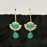 Lapis Lazuli with Natural Pearl Earrings