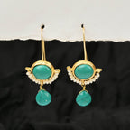 Lapis Lazuli with Natural Pearl Earrings - La Vitá Jewels