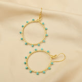 Turquoise Beads Dangle Earrings