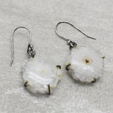 Solar Quartz Dangle Earrings