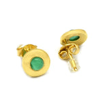 Green Onyx  Stud Earrings