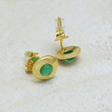 Green Onyx  Stud Earrings