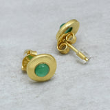 Green Onyx  Stud Earrings