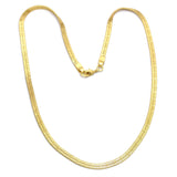 Brass Gold Plated Metal Chain Necklace