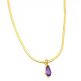 Amethyst Gemstone Pendant Necklaces, Wholesale jewelry