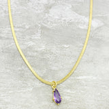 Amethyst Gemstone Pendant Necklaces, Wholesale jewelry