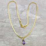 Amethyst Gemstone Pendant Necklaces, Wholesale jewelry