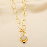 Rainbow and Labradorite Drop Necklaces