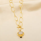 Rainbow and Labradorite Drop Necklaces - La Vitá Jewels