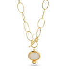 Rainbow and Labradorite Drop Necklaces - La Vitá Jewels
