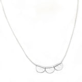 Silver Plated Hammered Metal Necklaces