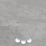 Silver Plated Hammered Metal Necklaces