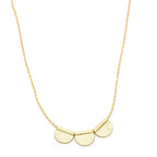 Three Half Moon Hammered Necklaces - La Vitá Jewels