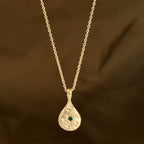 Organic Pear Shape Necklace - La Vitá Jewels