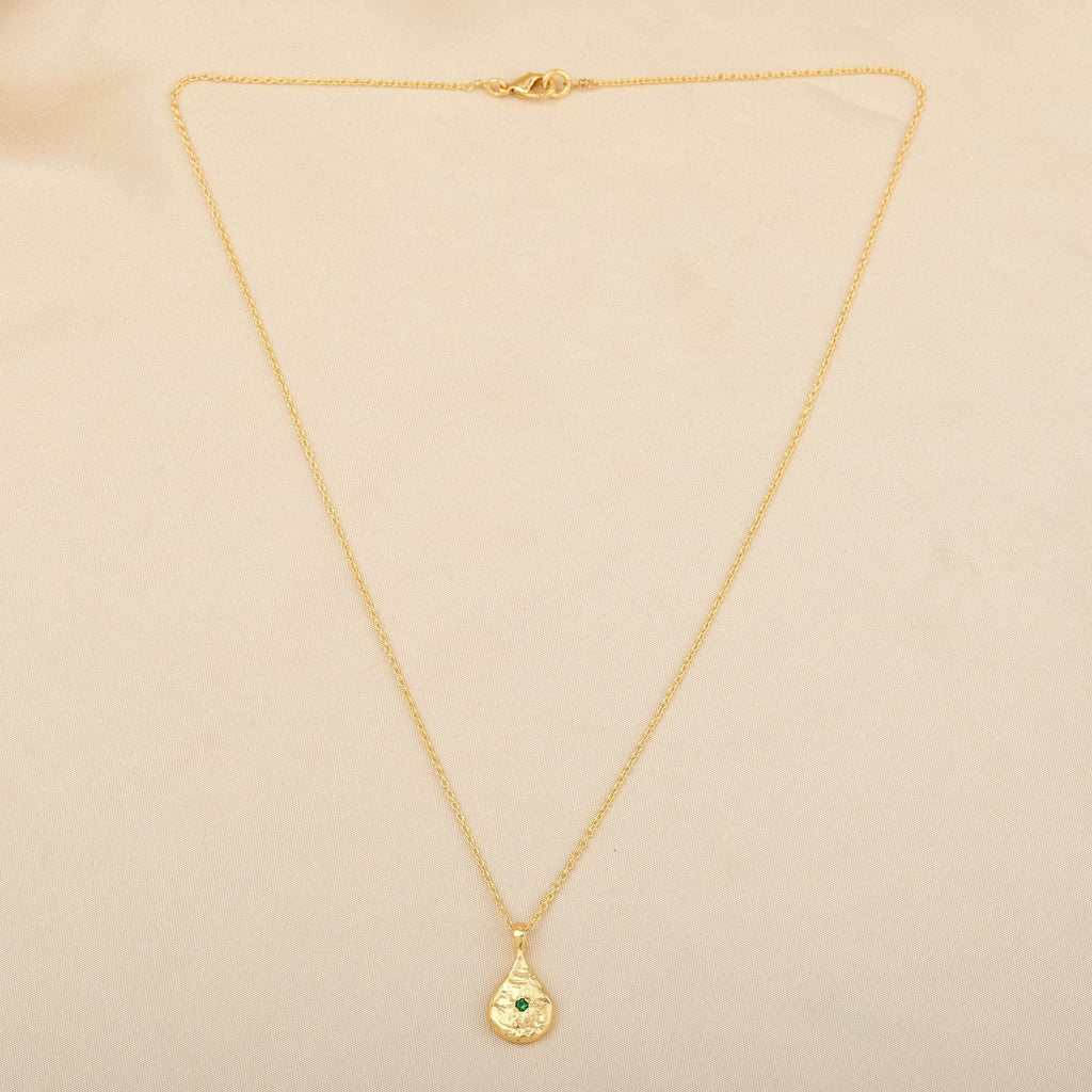 Organic Pear Shape Necklace - La Vitá Jewels