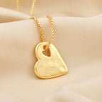 Tilted Heart Necklace - La Vitá Jewels