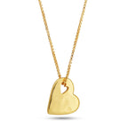 Tilted Heart Necklace - La Vitá Jewels