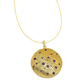 Gold Plated Amethyst, Smoky Gemstone Designer Necklaces, Wholesale jewelry