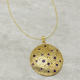 Gold Plated Amethyst, Smoky Gemstone Designer Necklaces, Wholesale jewelry