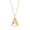 Multi CZ Alphabet Necklace - La Vitá Jewels