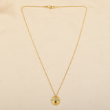 Labradorite and Blue CZ Evil Eye Necklaces