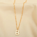 Custom Letter Pendant Necklace - La Vitá Jewels