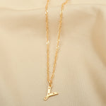 Custom Letter Pendant Necklace - La Vitá Jewels