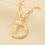 Custom Letter Pendant Necklace - La Vitá Jewels