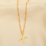Custom Letter Pendant Necklace - La Vitá Jewels