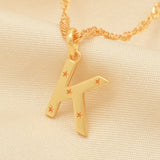 Custom Letter Pendant Necklace - La Vitá Jewels