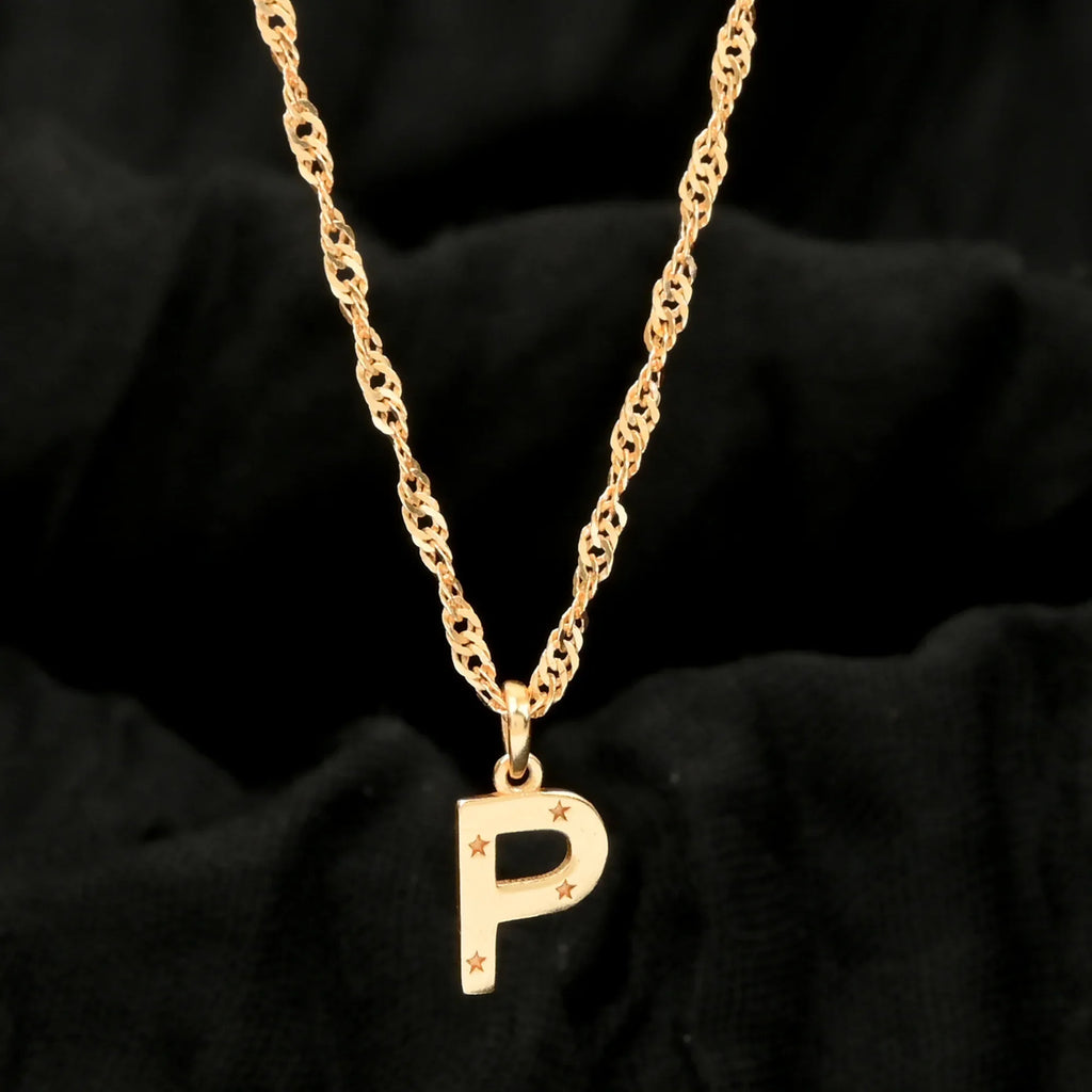 Custom Letter Pendant Necklace - La Vitá Jewels