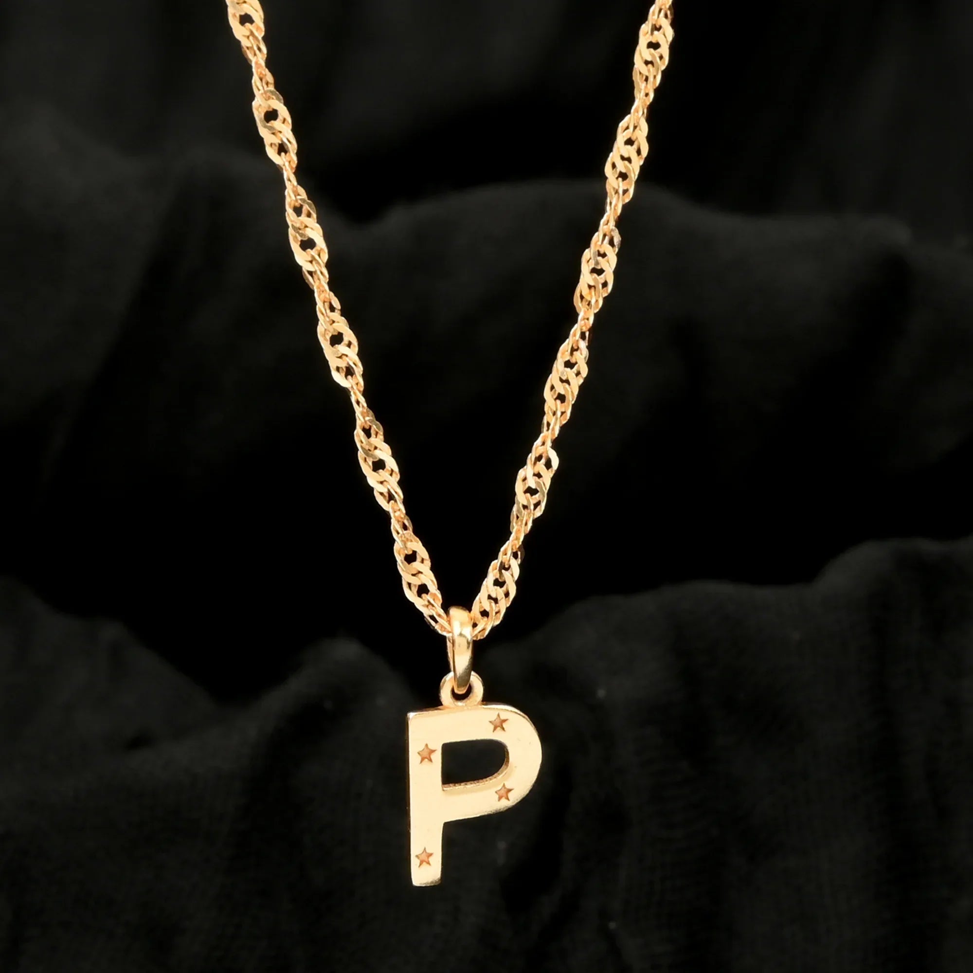 Custom Letter Pendant Necklace - La Vitá Jewels