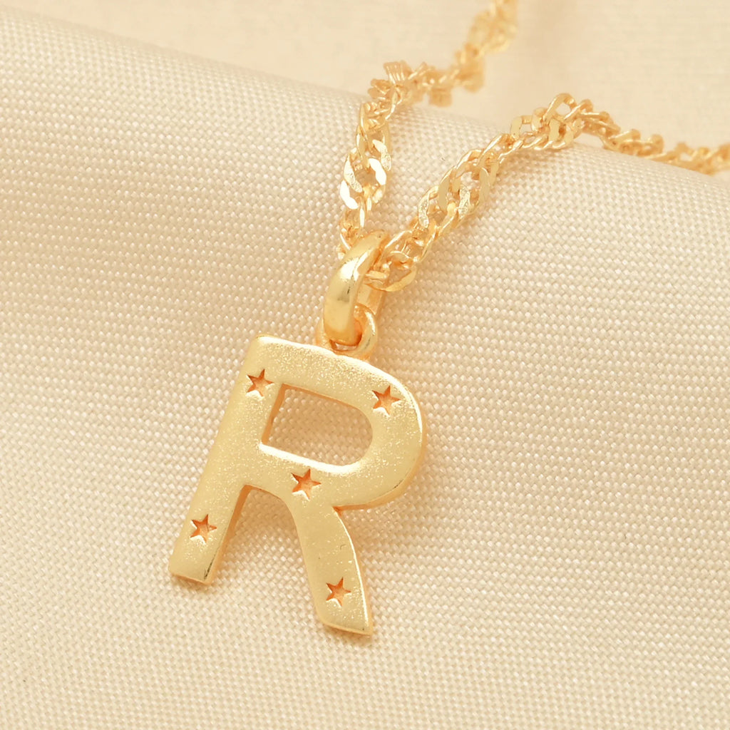 Custom Letter Pendant Necklace - La Vitá Jewels