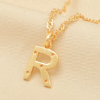 Custom Letter Pendant Necklace - La Vitá Jewels