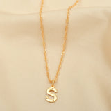 Custom Letter Pendant Necklace - La Vitá Jewels