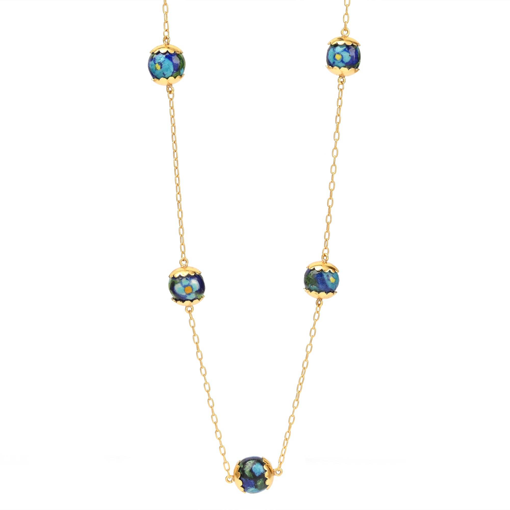 Ceramic Ball Stone Necklaces - La Vitá Jewels