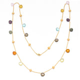 Marco Bicego Multi Gemstone Long Size Necklace