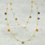 Marco Bicego Multi Gemstone Long Size Necklace