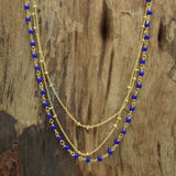 Layered Gemstones Beaded Necklaces