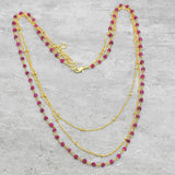 Layered Gemstones Beaded Necklaces