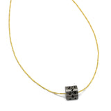 Gold Plated With Black Rhodium Metal Finding Pendant Necklaces