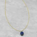 Aqua Chalcedony, Aquamarine, Lapis Lazuli, Green Chalcedony Gemstone Necklaces