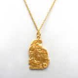 Brass Gold Plated Metal Pendant Necklaces