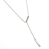 Bar Pendant Black rhodium Plated Necklaces